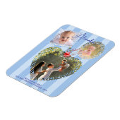  Lijsten 3 Foto 1st Christmas Milestone KAART Magneet (Linkerzijde)