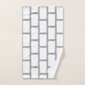 Lijsten bakken patroon stijlvol bad handdoek (Handdoek)