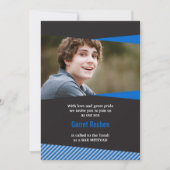 Lijsten balk Mitzvah fotouitnodiging Kaart (Voorkant)