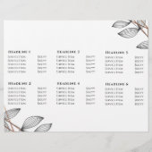 lijsten brochure over bladzijden (Achterkant)