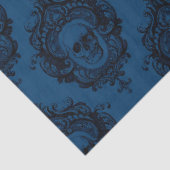  Lijsten en Skulls op blauwe ontkoppeling Tissuepapier (Detail)