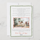  Lijsten Familie Foto Collage Kerst Kaart (Achterkant)