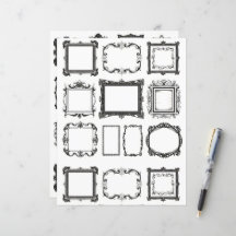  Lijsten Line Art Collage Scrapbook Papier