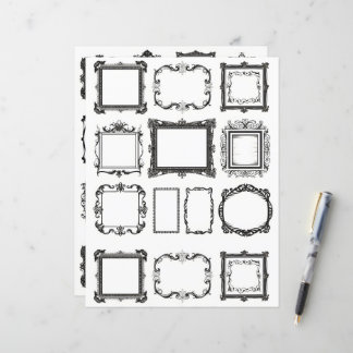  Lijsten Line Art Collage Scrapbook Papier