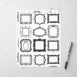  Lijsten Line Art Collage Scrapbook Papier