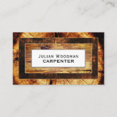 Lijsten met een houten textuur visitekaartje (Voorkant)