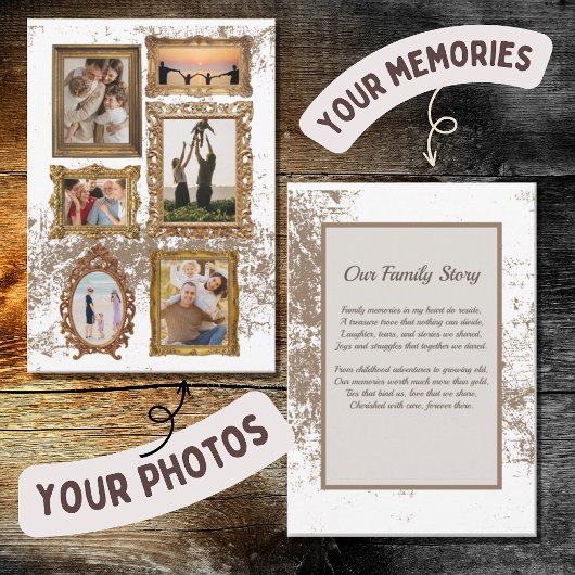   Lijsten - met familiegedicht Bedankkaart