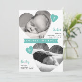 Lijsten met tweekleppige jongens Blauwgroen Foto c Aankondiging (Staand voorkant)