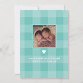 Lijsten met tweekleppige jongens Blauwgroen Foto c Aankondiging (Achterkant)