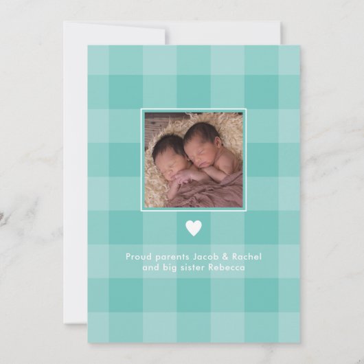 Lijsten met tweekleppige jongens Blauwgroen Foto c Aankondiging (Achterkant)