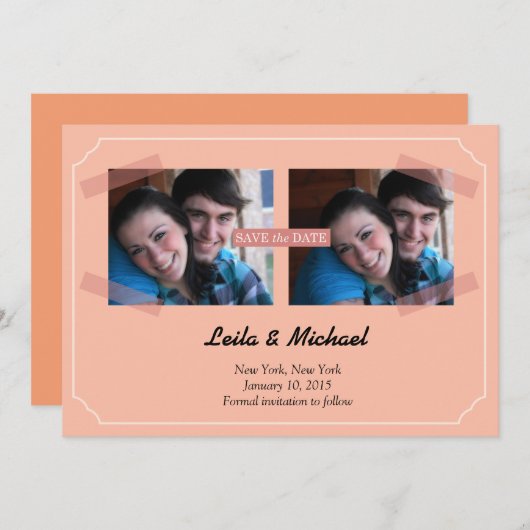 lijsten save the date (Voorkant / Achterkant)