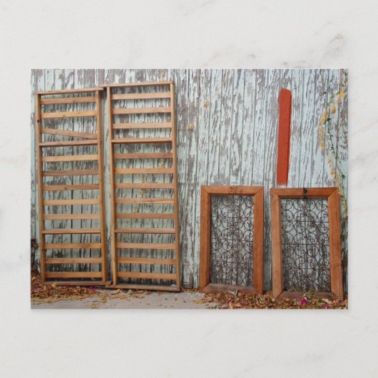 Lijsten tegen de muur briefkaart (Voorkant)