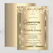 Lijsten van goudConfetti Stippen Kaart (Voorkant / Achterkant)