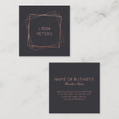 Lijsten van goudRoos Vierkante Visitekaartje (Voorkant / Achterkant)