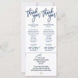 Lijsten voor bruiloft foto Booth - (marineblauw)