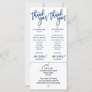 Lijsten voor bruiloft foto Booth - (marineblauw)