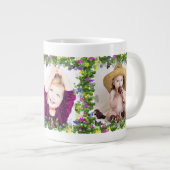 Lijsten voor drie vlinders en bloemen grote koffiekop (Voorkant rechts)