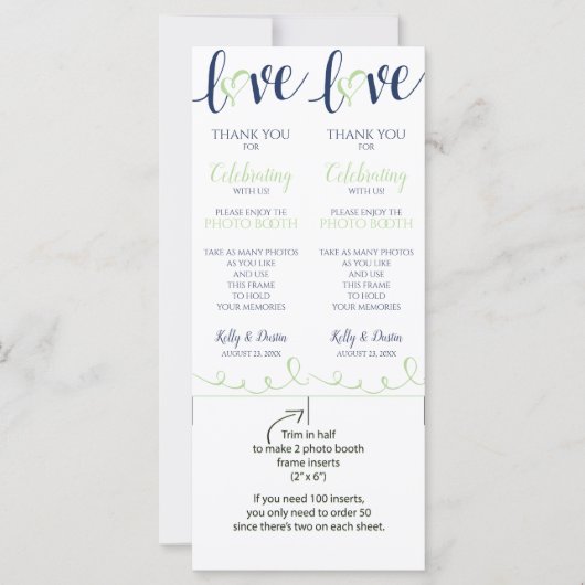 Lijsten voor het  voor het weddenschap Foto Booth  (Voorkant)