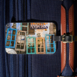 Lijsten voor kleurrijke vensters bagagelabel