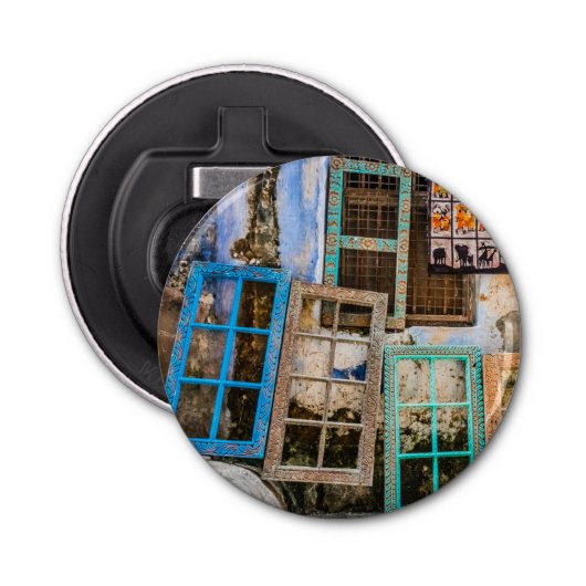 Lijsten voor kleurrijke vensters button flesopener (Voorkant)