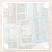 Lijsten voor kleurrijke vensters glazen onderzetter (Achterkant)