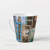 Lijsten voor kleurrijke vensters latte mok (Linkerhoek)