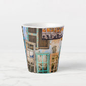 Lijsten voor kleurrijke vensters latte mok (Voorkant)