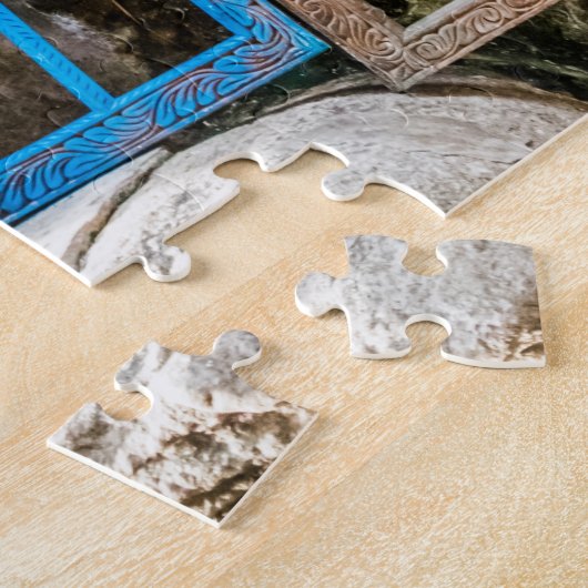 Lijsten voor kleurrijke vensters legpuzzel (Zijkant)