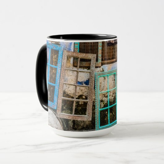 Lijsten voor kleurrijke vensters mok (Voorkant links)