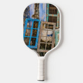 Lijsten voor kleurrijke vensters pickleball paddle (Achterkant)