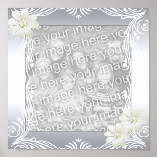Lijsten voor uw foto-Poster Afbeelding Silver Poster (Voorkant)