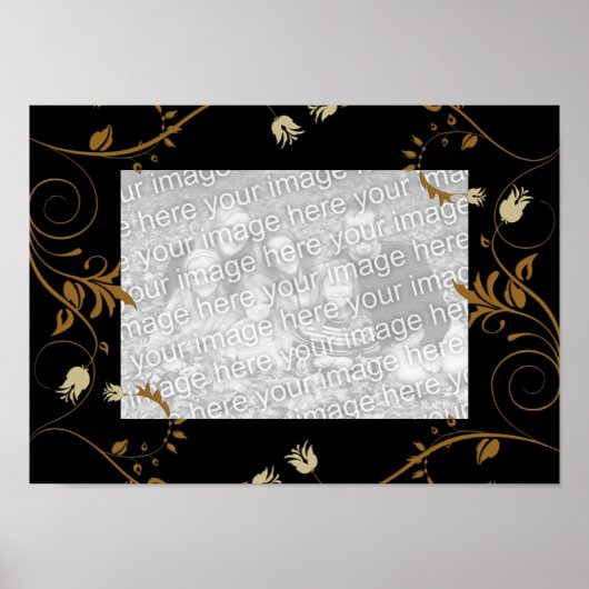 Lijsten voor uw Photo Poster Afbeelding Black Gold (Voorkant)