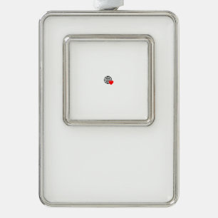Lijstornament   Verticaal Aandenken Cadeau Verzilverd Omlijst Ornament