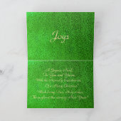 Lijstwerk-Groen Feestdagen Kaart (Binnen)