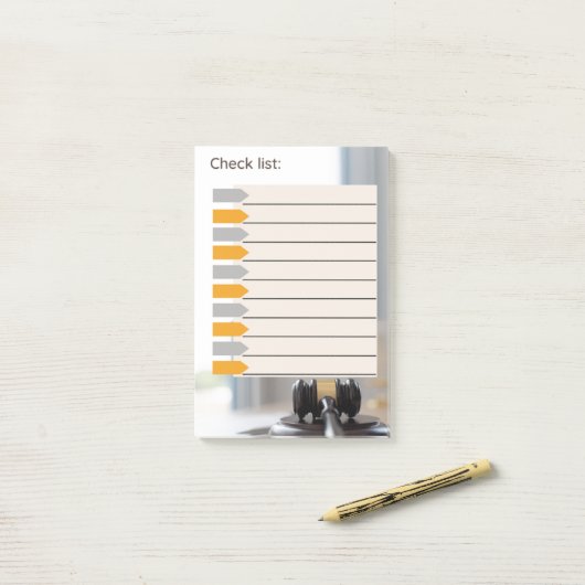 LIJSTWET CONTROLEREN POST-IT® NOTES (Op bureau)