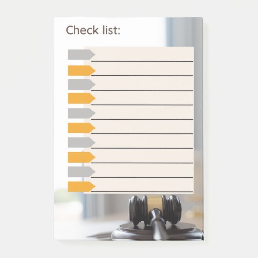 LIJSTWET CONTROLEREN POST-IT® NOTES (Voorkant)