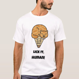 Lik het, mens! Grappige kat T-shirt