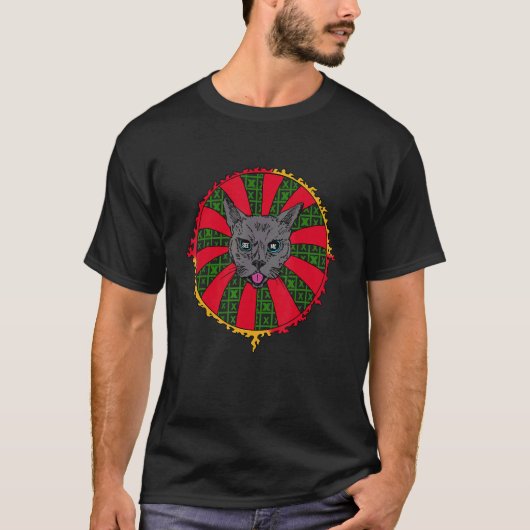 Lik Het Psychedelische Kat Gromit T-shirt (Voorkant)