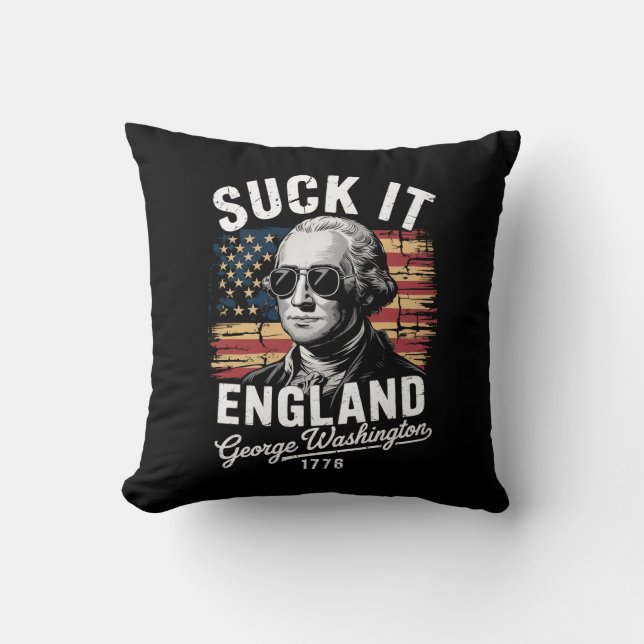 Lik Me Engeland 4 juli George Washington 1776 Kussen (Voorkant)