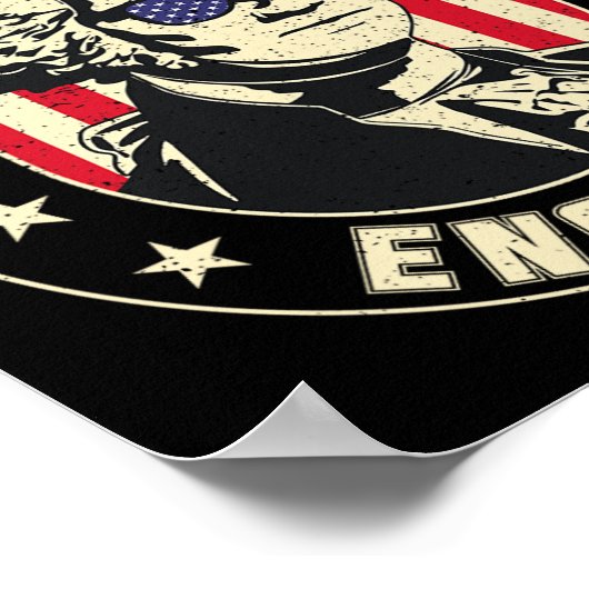 Lik Me Engeland George Washington 1776 VS Grappig  Poster (Hoek)