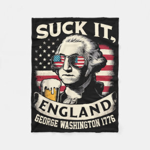 Lik Me Engeland Merica Vlag 4 Juli Patriottisch  Fleece Deken