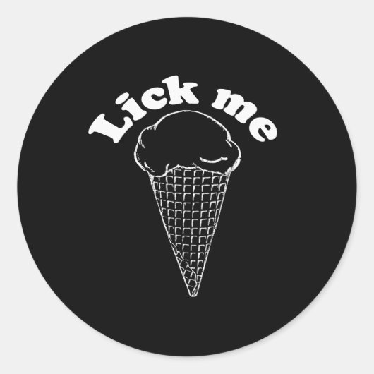 LIK ME RONDE STICKER (Voorkant)