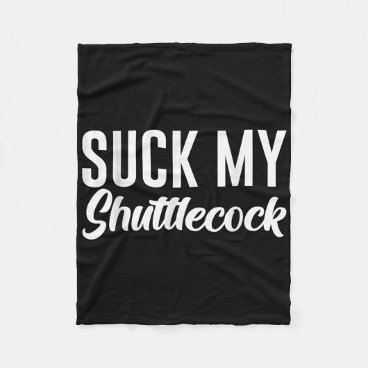 Lik Mijn Shuttle Fleece Deken (Voorkant)