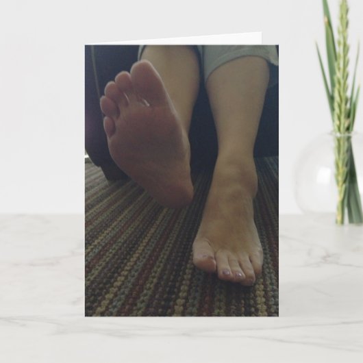 LIK MIJN VOETEN, VALENTIJN! FEESTDAGEN KAART (Voorkant)