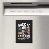 Lik Op Stuk Engeland 4 Juli George Washington 1776 Magneet (Insitu (Vaatwasser))