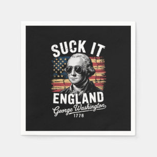 Lik Op Stuk Engeland 4 juli George Washington 1776 Servet