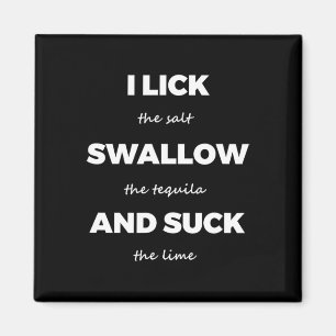 Lik Zout Slok Tequila Zout Limoen Grappig Vies Gra Magneet