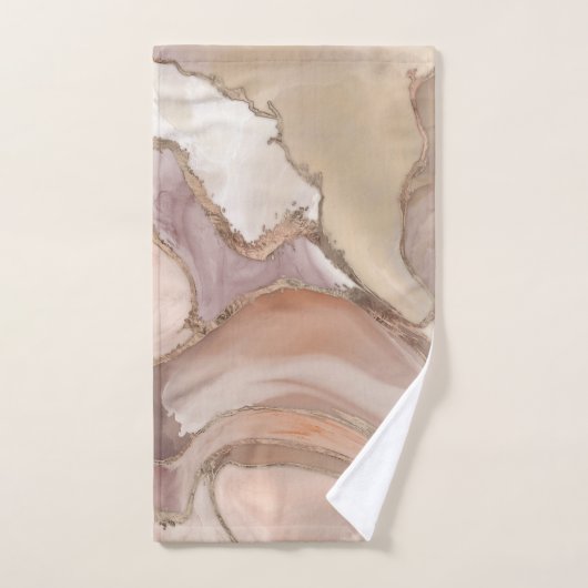 Likaartpijlstaart en abstract gebak bad handdoek (Handdoek)