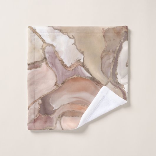 Likaartpijlstaart en abstract gebak bad handdoek (Wasdoekje)