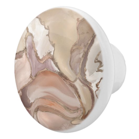 Likaartpijlstaart en abstract gebak keramische knop (Rechts)